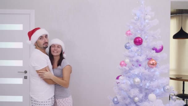Árvore de Natal e conceito de ano novo . — Vídeo de Stock