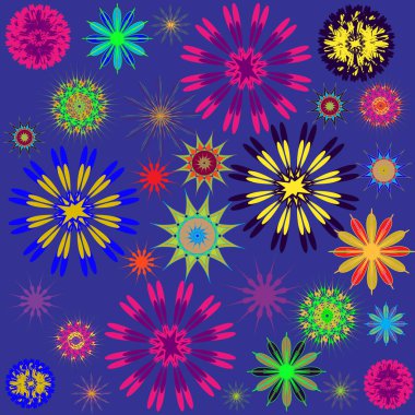 Yuvarlak süsleme desen. Vektör çizim 