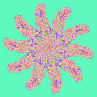 Stil zentangle yeni simetrik mandala doodle ile sanat esin kaynağı oldu. Duvar kağıdı, desen dolgularını, web sayfaları, yüzey dokuları için dekoratif nesne-ebilmek var olmak kullanılmış.