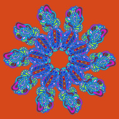 Stil zentangle yeni simetrik mandala doodle ile sanat esin kaynağı oldu. Duvar kağıdı, desen dolgularını, web sayfaları, yüzey dokuları için dekoratif nesne-ebilmek var olmak kullanılmış.