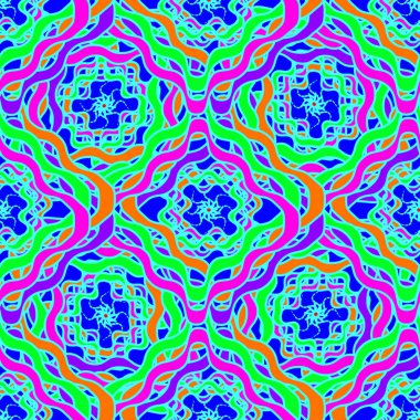 Memphis modern şık doku. Zemin için fütüristik Soyut doku. Geometrik sorunsuz süsleme. Yinelenen Dekorasyon yazdırma. Dikişsiz ilkel geometrik desen. Trendy hipster seamless modeli.