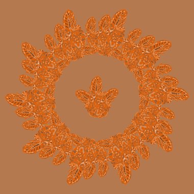 Stil zentangle yeni simetrik mandala sanat doodle ile esinlenerek.. 