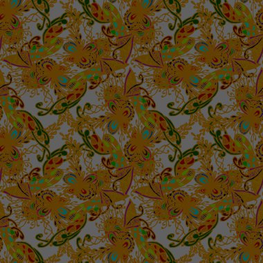 Soyut zarif Dikişsiz desen tasarım çalışmaları için. Vektör çizim 