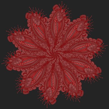 Stil zentangle yeni simetrik mandala doodle ile sanat esin kaynağı oldu. Duvar kağıdı, desen dolgularını, web sayfaları, yüzey dokuları için dekoratif nesne-ebilmek var olmak kullanılmış.