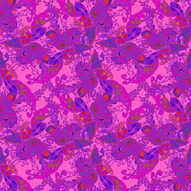 Soyut zarif Dikişsiz desen tasarım çalışmaları için. Vektör çizim 