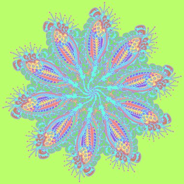 Stil zentangle yeni simetrik mandala doodle ile sanat esin kaynağı oldu. Duvar kağıdı, desen dolgularını, web sayfaları, yüzey dokuları için dekoratif nesne-ebilmek var olmak kullanılmış.