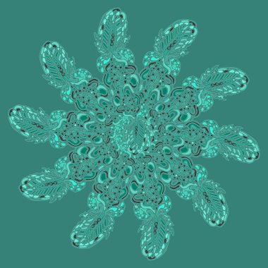 Stil zentangle yeni simetrik mandala doodle ile sanat esin kaynağı oldu. Duvar kağıdı, desen dolgularını, web sayfaları, yüzey dokuları için dekoratif nesne-ebilmek var olmak kullanılmış.