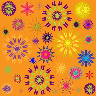 Yuvarlak süsleme desen. Vektör çizim 