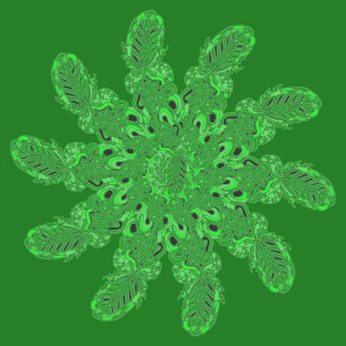 Stil zentangle yeni simetrik mandala doodle ile sanat esin kaynağı oldu. Duvar kağıdı, desen dolgularını, web sayfaları, yüzey dokuları için dekoratif nesne-ebilmek var olmak kullanılmış.