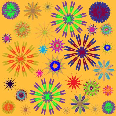 Yuvarlak süsleme desen. Vektör çizim 