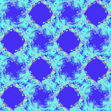 Soyut zarif Dikişsiz desen tasarım çalışmaları için. Vektör çizim 