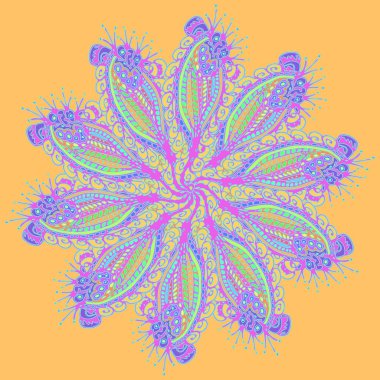 Stil zentangle yeni simetrik mandala doodle ile sanat esin kaynağı oldu. Duvar kağıdı, desen dolgularını, web sayfaları, yüzey dokuları için dekoratif nesne-ebilmek var olmak kullanılmış.