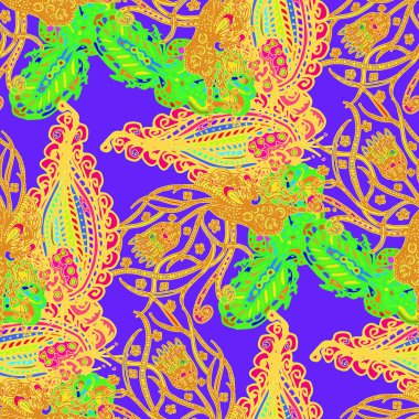 Çizgi film handdrawn el yapımı ve dikiş karalamalar seamless modeli. 