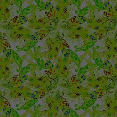 Soyut zarif Dikişsiz desen tasarım çalışmaları için. Vektör çizim 