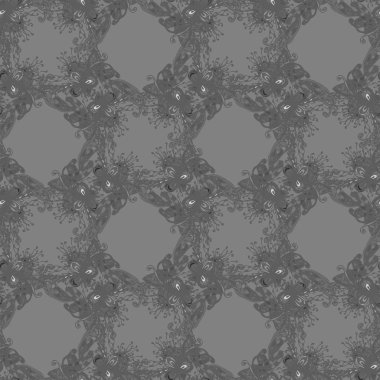 Soyut seamless modeli el yapımı doodle ile yeni tasarım çalışmaları için. Zentangle sanat tarzı esin kaynağı oldu. Vektör çizim 