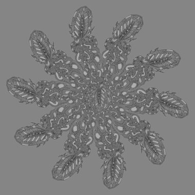 Stil zentangle yeni simetrik mandala doodle ile sanat esin kaynağı oldu. Duvar kağıdı, desen dolgularını, web sayfaları, yüzey dokuları için dekoratif nesne-ebilmek var olmak kullanılmış.