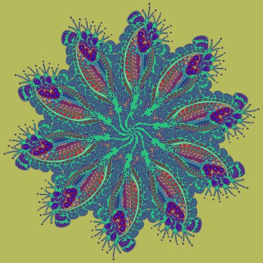 Stil zentangle yeni simetrik mandala doodle ile sanat esin kaynağı oldu. Duvar kağıdı, desen dolgularını, web sayfaları, yüzey dokuları için dekoratif nesne-ebilmek var olmak kullanılmış.