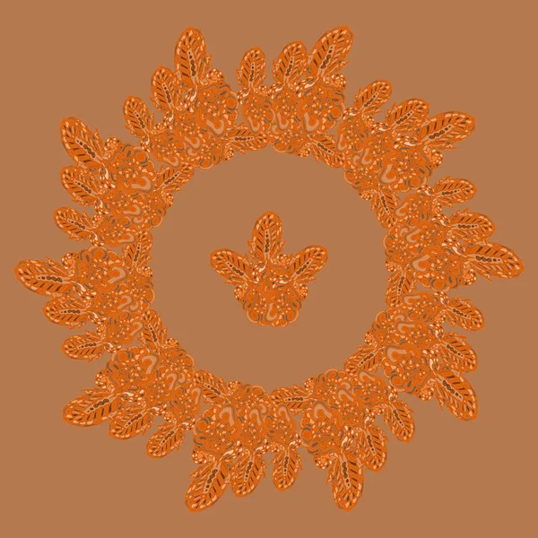 Nova Mandala Simétrica Estilo Zentangle Arte Inspirada Com Doodle — Vetor de Stock
