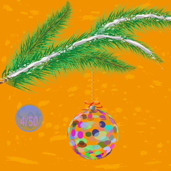 Vánoční Strom Dekorace Cetka Ornamenty Vektorové Ilustrace — Stockový vektor