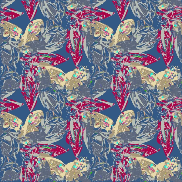 Arka plan, vektör çizim için soyut renkli seamless modeli