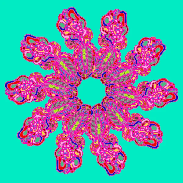 Stil zentangle yeni simetrik mandala doodle ile sanat esin kaynağı oldu. Duvar kağıdı, desen dolgularını, web sayfaları, yüzey dokuları için dekoratif nesne-ebilmek var olmak kullanılmış.