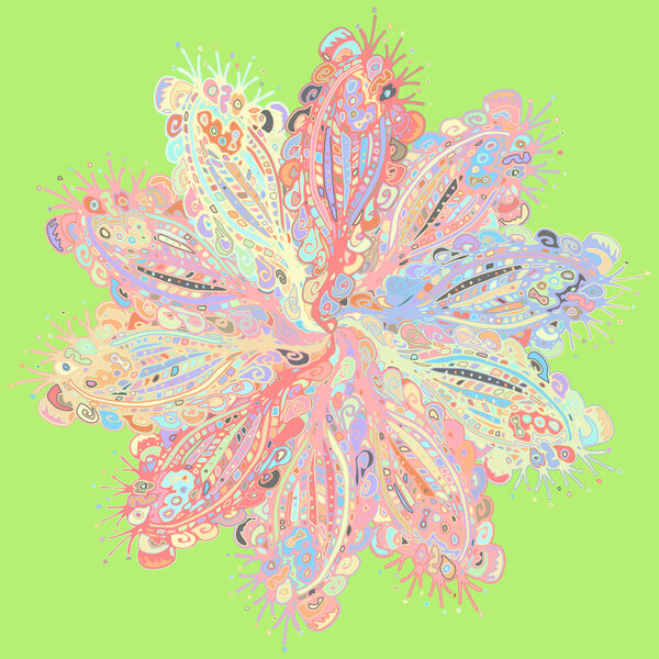 Новая симметричная мандала в стиле zentangle вдохновила искусство каракулями. Декоративный объект может быть использован для обоев, наполнителей шаблонов, веб-страниц, текстур поверхности
.