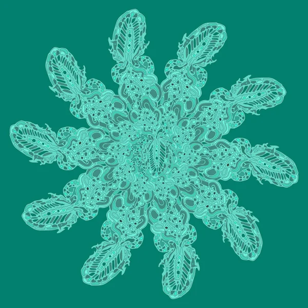 Stil zentangle yeni simetrik mandala doodle ile sanat esin kaynağı oldu. Duvar kağıdı, desen dolgularını, web sayfaları, yüzey dokuları için dekoratif nesne-ebilmek var olmak kullanılmış.