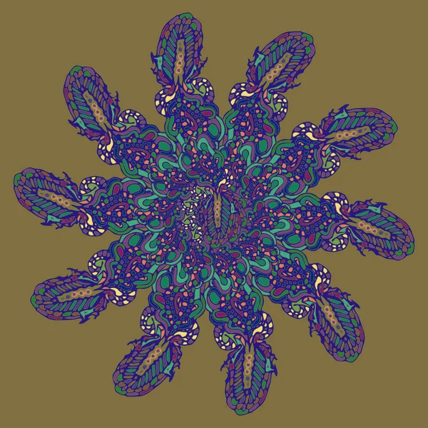 Stil zentangle yeni simetrik mandala doodle ile sanat esin kaynağı oldu. Duvar kağıdı, desen dolgularını, web sayfaları, yüzey dokuları için dekoratif nesne-ebilmek var olmak kullanılmış.