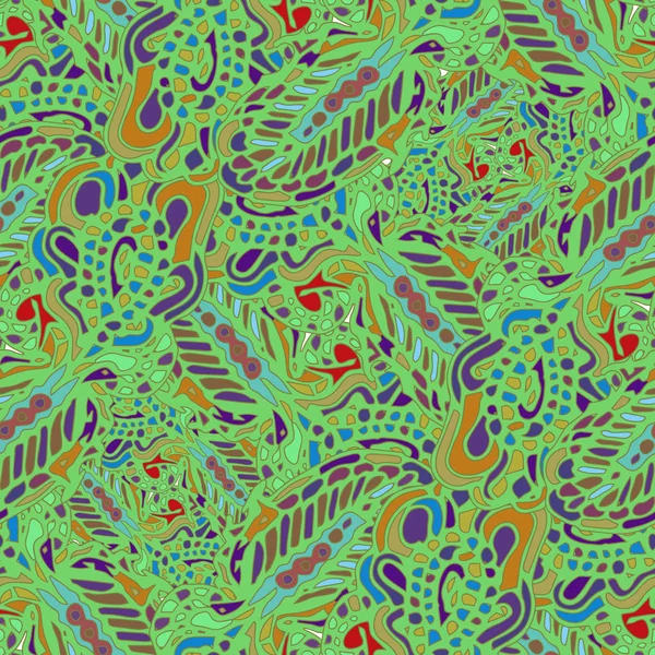 Zentangle arka plan çok renkli kaos seamless modeli örgü