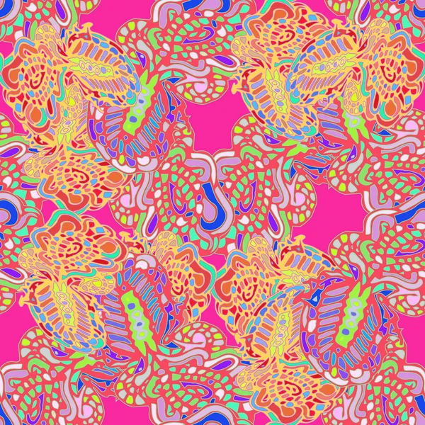 Çizgi film handdrawn el yapımı ve dikiş karalamalar seamless modeli. 