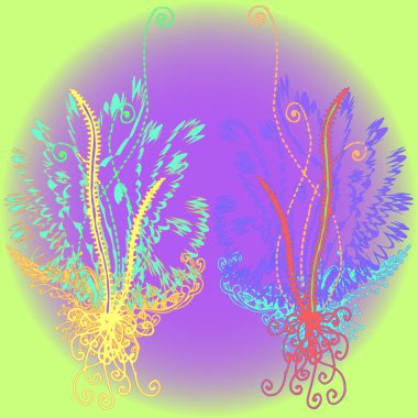 Yeni tasarım çalışmaları için el yapımı doodle ile soyut desen.