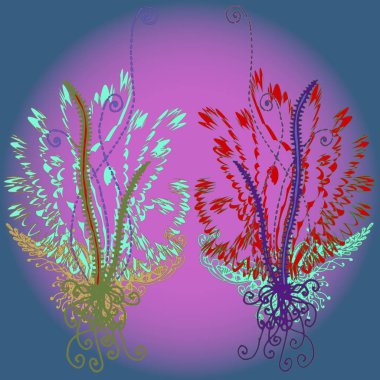 Yeni tasarım çalışmaları için el yapımı doodle ile soyut desen.