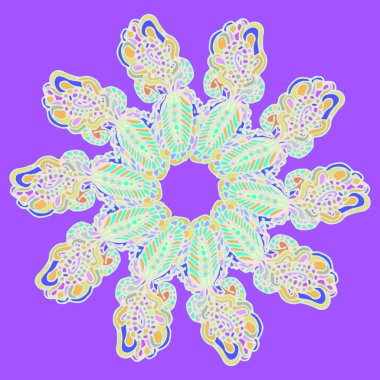 Stil zentangle yeni simetrik mandala doodle ile sanat esin kaynağı oldu. Duvar kağıdı, desen dolgularını, web sayfaları, yüzey dokuları için dekoratif nesne-ebilmek var olmak kullanılmış.