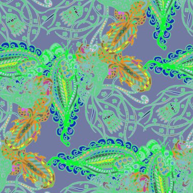 Çizgi film handdrawn el yapımı ve dikiş karalamalar seamless modeli. 