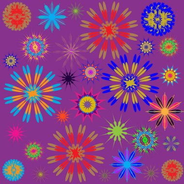 Yuvarlak süsleme desen. Vektör çizim 