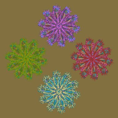 Stil zentangle yeni simetrik mandala doodle ile sanat esin kaynağı oldu. Duvar kağıdı, desen dolgularını, web sayfaları, yüzey dokuları için dekoratif nesne-ebilmek var olmak kullanılmış.