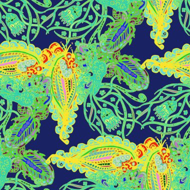 Çizgi film handdrawn el yapımı ve dikiş karalamalar seamless modeli. 