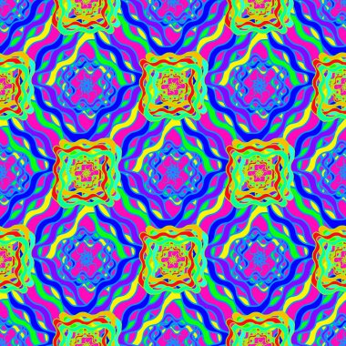 Memphis modern şık doku. Zemin için fütüristik Soyut doku. Geometrik sorunsuz süsleme. Yinelenen Dekorasyon yazdırma. Dikişsiz ilkel geometrik desen. Trendy hipster seamless modeli.