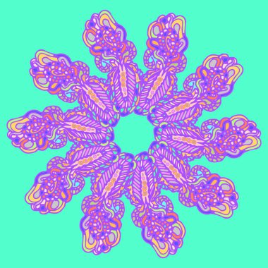 Stil zentangle yeni simetrik mandala doodle ile sanat esin kaynağı oldu. Duvar kağıdı, desen dolgularını, web sayfaları, yüzey dokuları için dekoratif nesne-ebilmek var olmak kullanılmış.