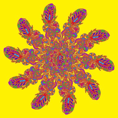 Stil zentangle yeni simetrik mandala doodle ile sanat esin kaynağı oldu. Duvar kağıdı, desen dolgularını, web sayfaları, yüzey dokuları için dekoratif nesne-ebilmek var olmak kullanılmış.