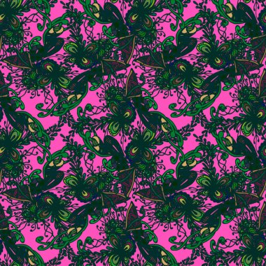 Soyut zarif Dikişsiz desen tasarım çalışmaları için. Vektör çizim 