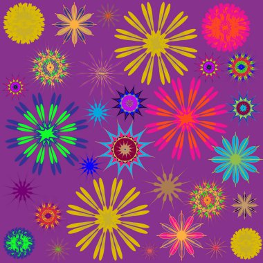 Yuvarlak süsleme desen. Vektör çizim 