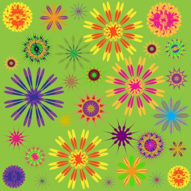 Yuvarlak süsleme desen. Vektör çizim 