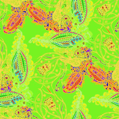 Çizgi film handdrawn el yapımı ve dikiş karalamalar seamless modeli. 