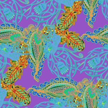 Çizgi film handdrawn el yapımı ve dikiş karalamalar seamless modeli. 