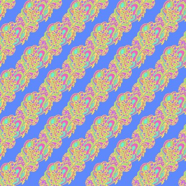 Soyut Dikişsiz renkli desen, vektör çizim