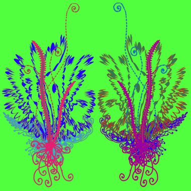 Yeni tasarım çalışmaları için el yapımı doodle ile soyut desen.