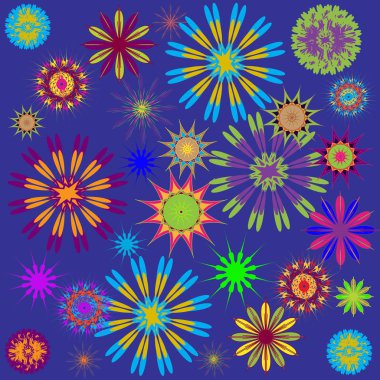 Yuvarlak süsleme desen. Vektör çizim 