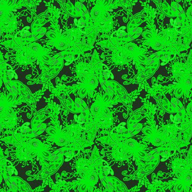 Soyut zarif Dikişsiz desen tasarım çalışmaları için. Vektör çizim 