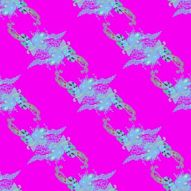 Soyut zarif Dikişsiz desen tasarım çalışmaları için. Vektör çizim 